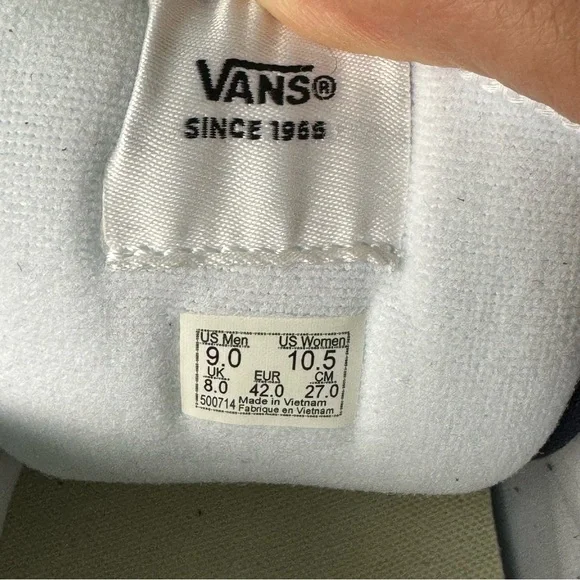 VANS Knu Skool NEW Navy White Suede Men’s 9 Women’s 10.5 Puffy 497974 Kn… - Picture 8 of 9